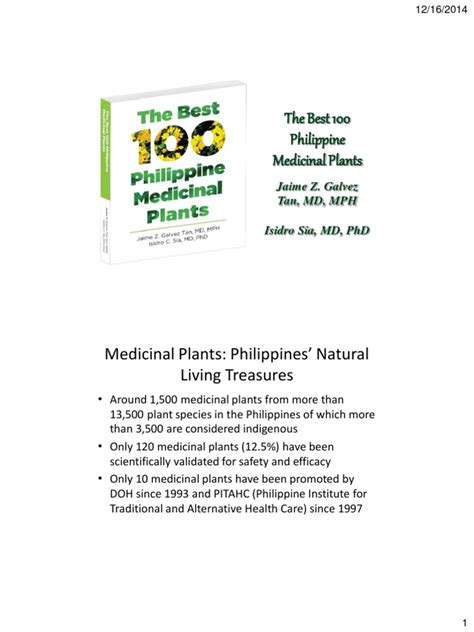 100 halamang gamot|The Best 100 Philippine Medicinal Plants PDF .